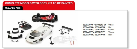 NSR Slotcars McLaren 720S GT3 Testcar White